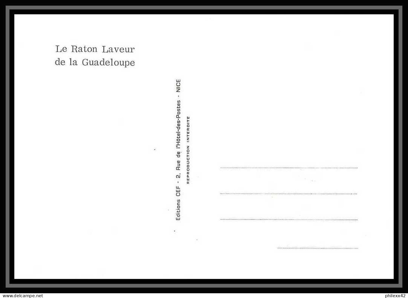 2820/ Carte Maximum (card) France N°1754 Raton Laveur De La Guadeloupe Edition Cef Fdc 1973 Premier Jour - Knaagdieren