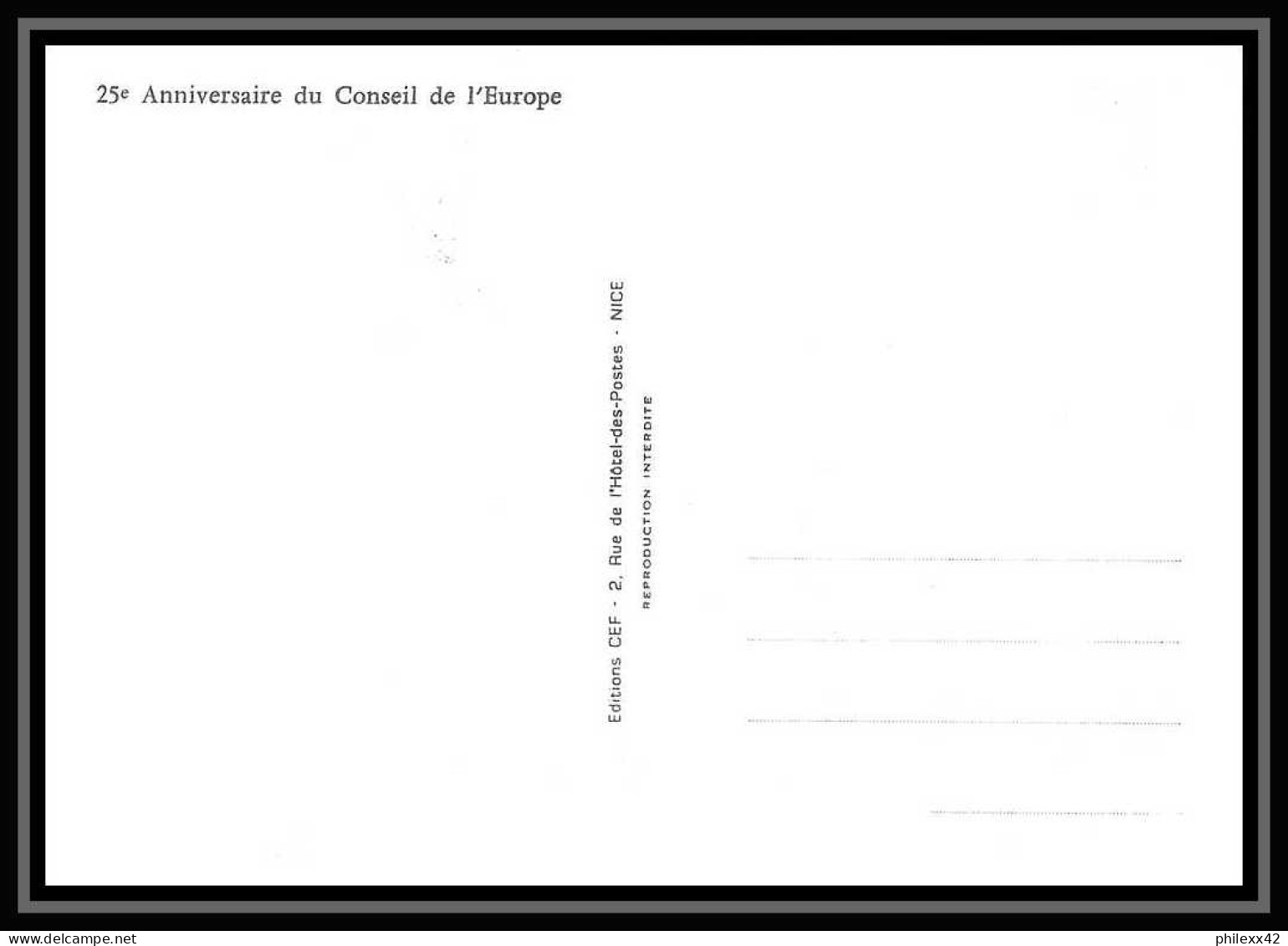 2943/ Carte Maximum (card) France N°1792 Conseil De L'Europe Fdc Edition Cef 1974 - 1974