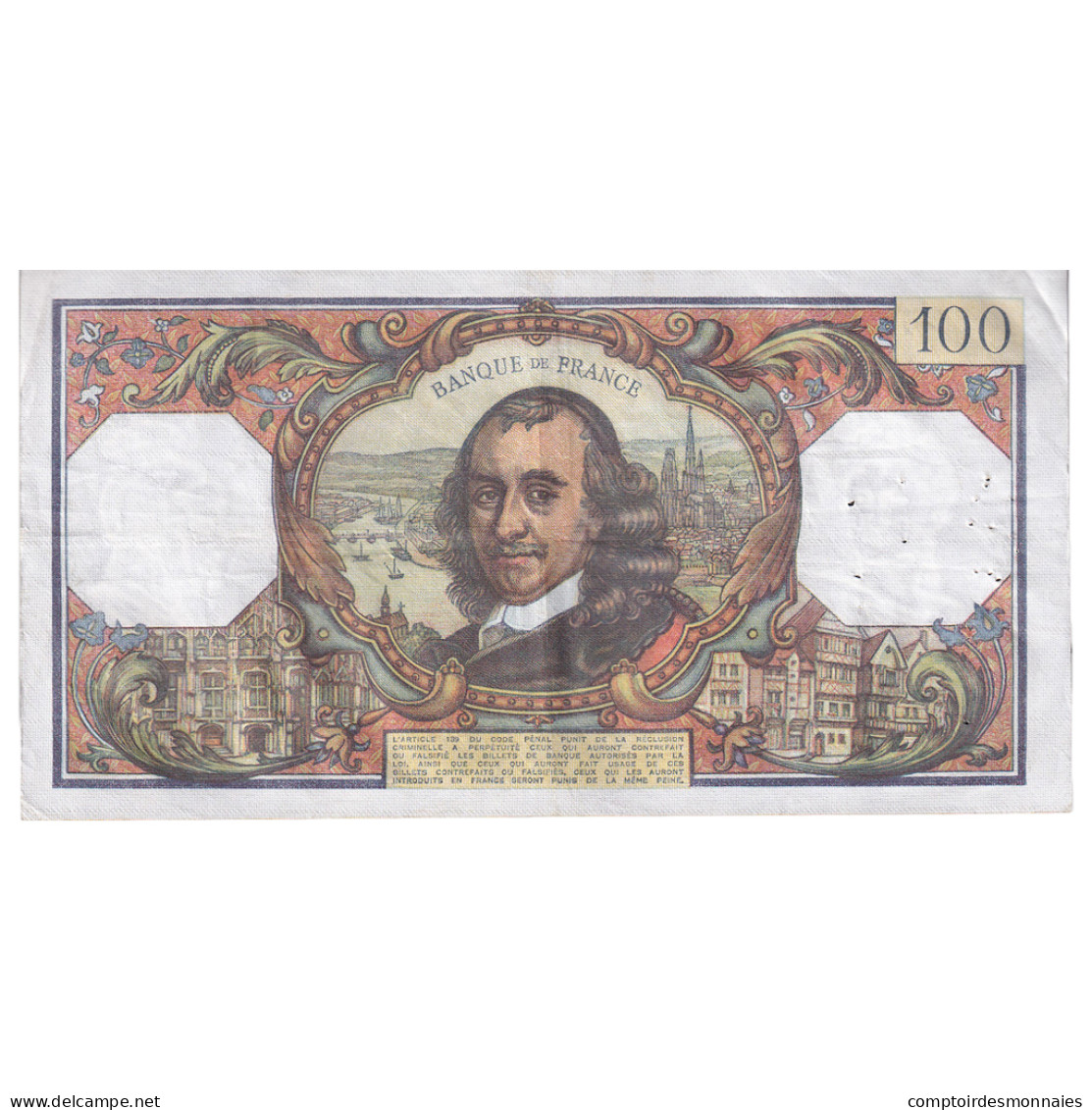 France, 100 Francs, Corneille, 1977, Z.1069, TTB, Fayette:65.57, KM:149f - 100 F 1964-1979 ''Corneille''