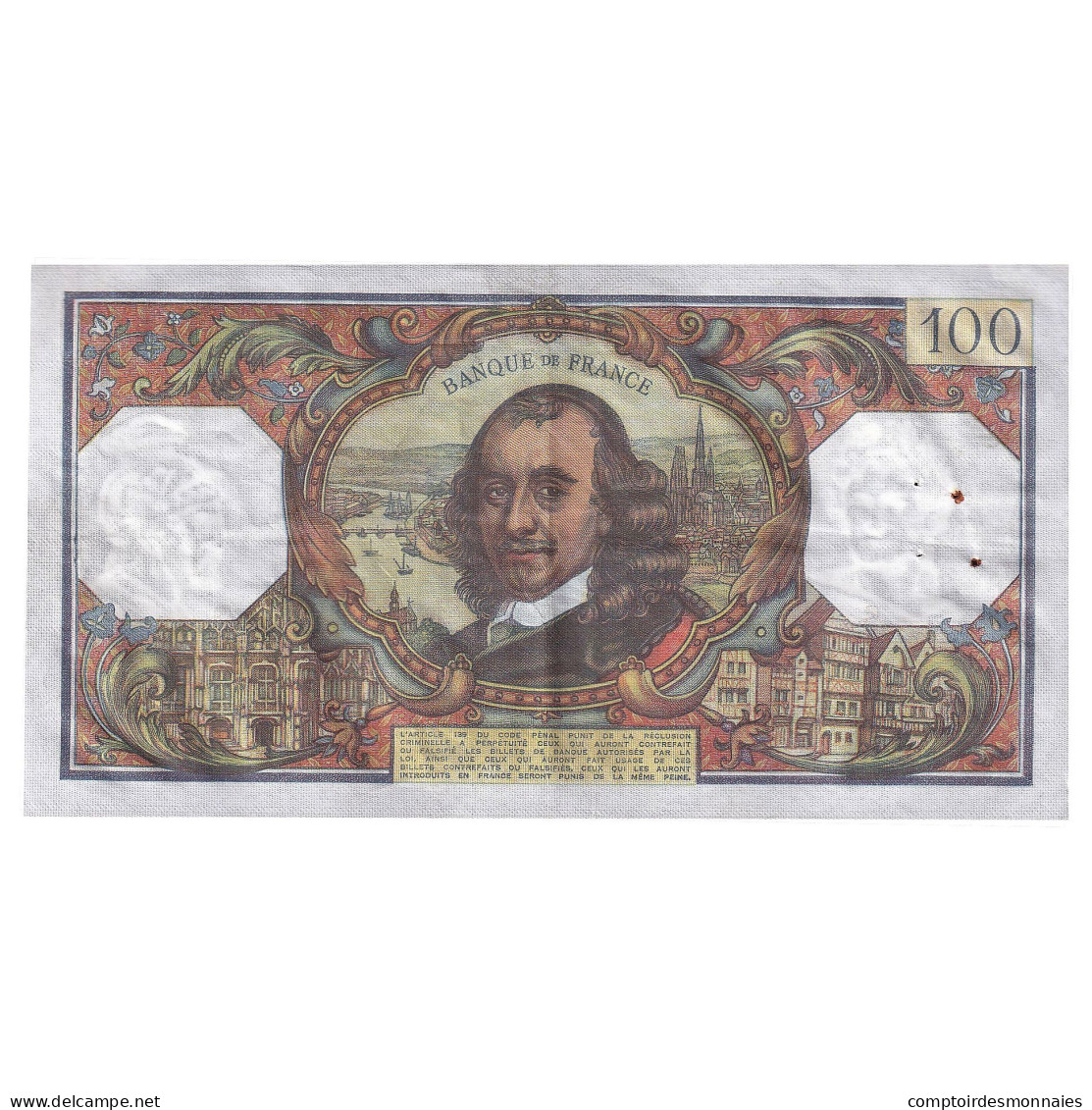 France, 100 Francs, Corneille, 1978, J.1188, TTB+, Fayette:65.62, KM:149f - 100 F 1964-1979 ''Corneille''