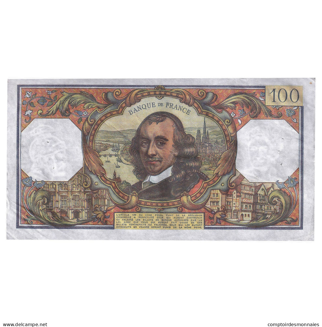 France, 100 Francs, Corneille, 1978, K.1162, TTB+, Fayette:65.61, KM:149f - 100 F 1964-1979 ''Corneille''
