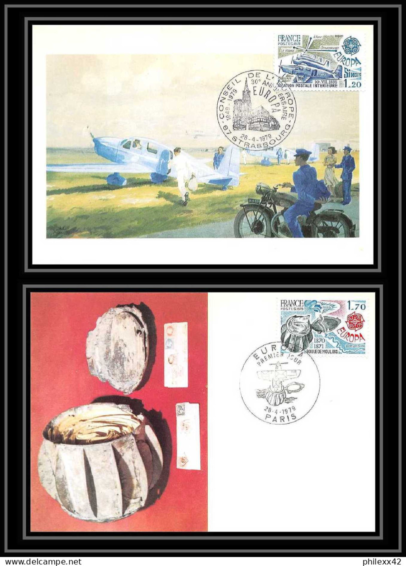 3603/ Carte Maximum (card) France N°2046/2047 Europa 1979 Fdc Edition Cef 1979 - 1979