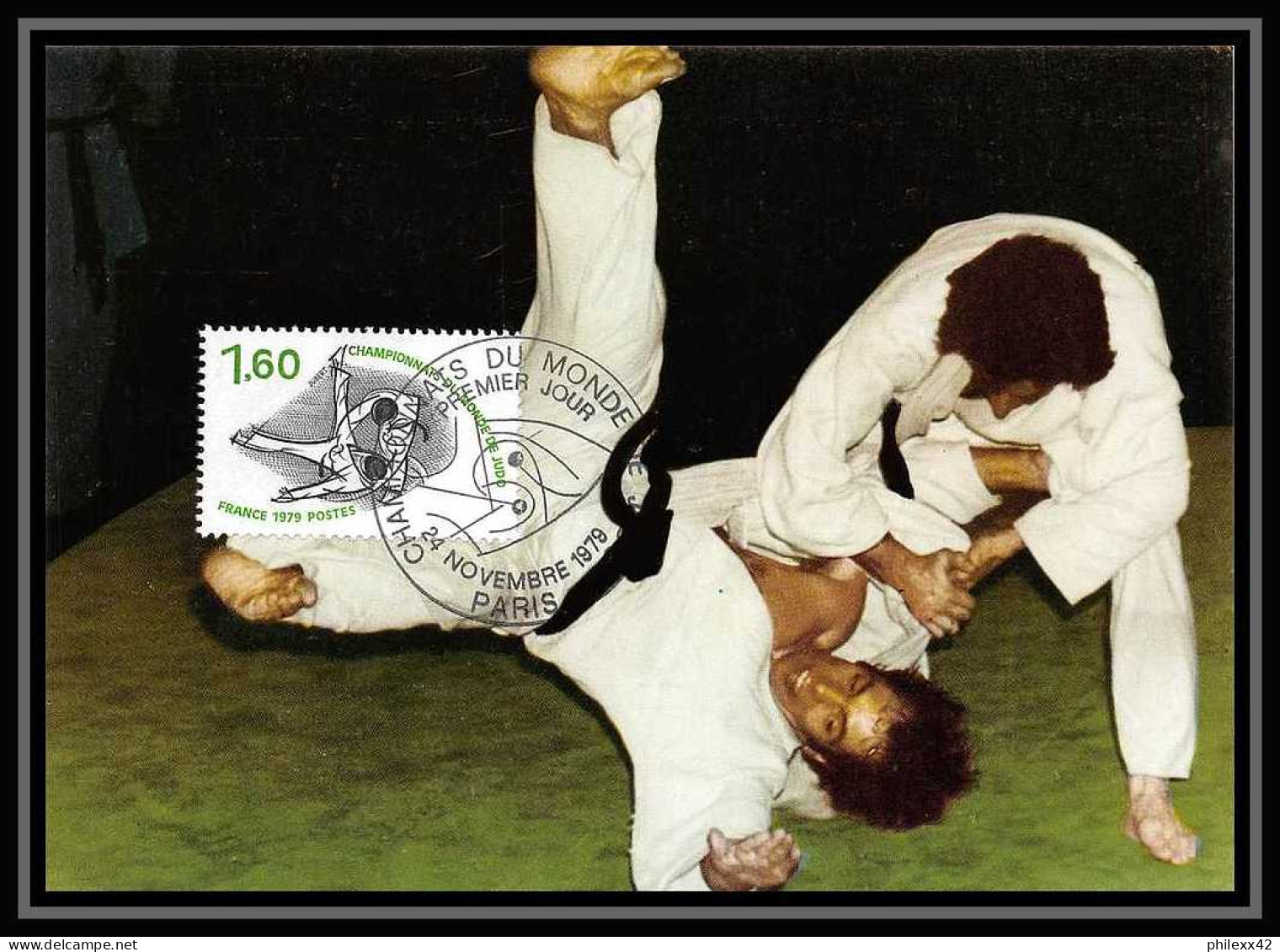 3653/ Carte Maximum (card) France N°2069 Championnats Du Monde De Judo Fdc Edition Empire 1979 - Judo