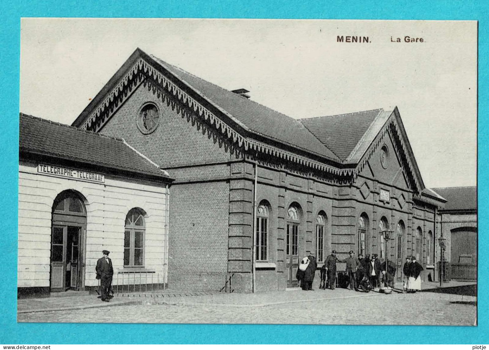 * Menen - Menin (West Vlaanderen) * La Gare, Railway Station, Bahnhof, Animée, Telegraphe, Unique, TOP, Rare - Menen