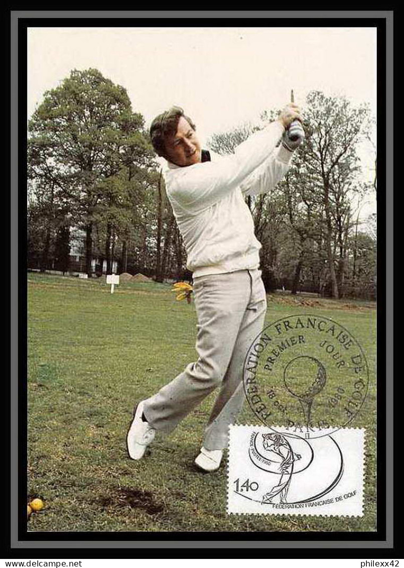 3753/ Carte Maximum (card) France N°2105 Fédération Française De Golf Fdc Edition Pierron1980 - Golf