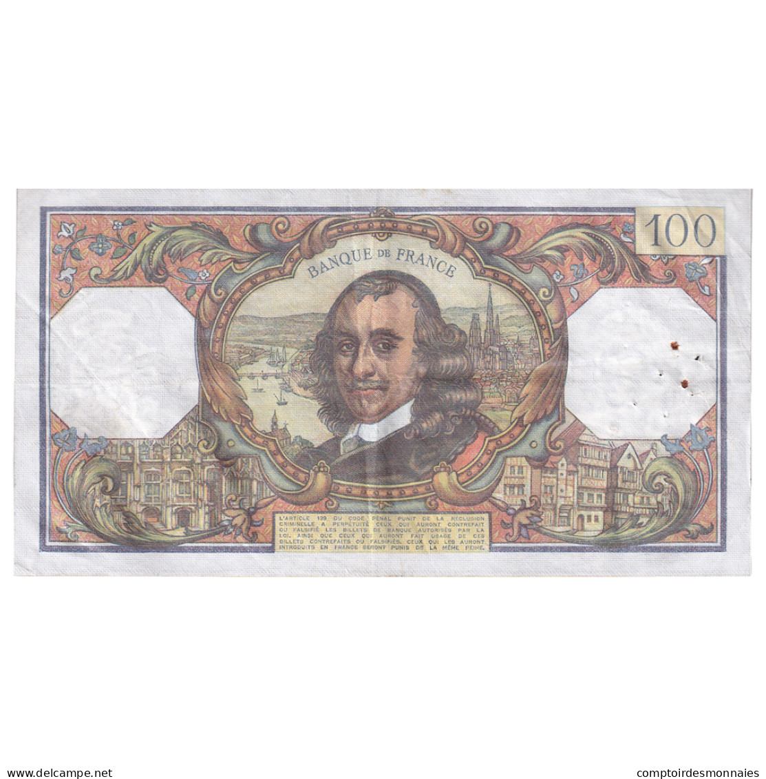 France, 100 Francs, Corneille, 1978, S.1145, TTB, Fayette:65.61, KM:149f - 100 F 1964-1979 ''Corneille''