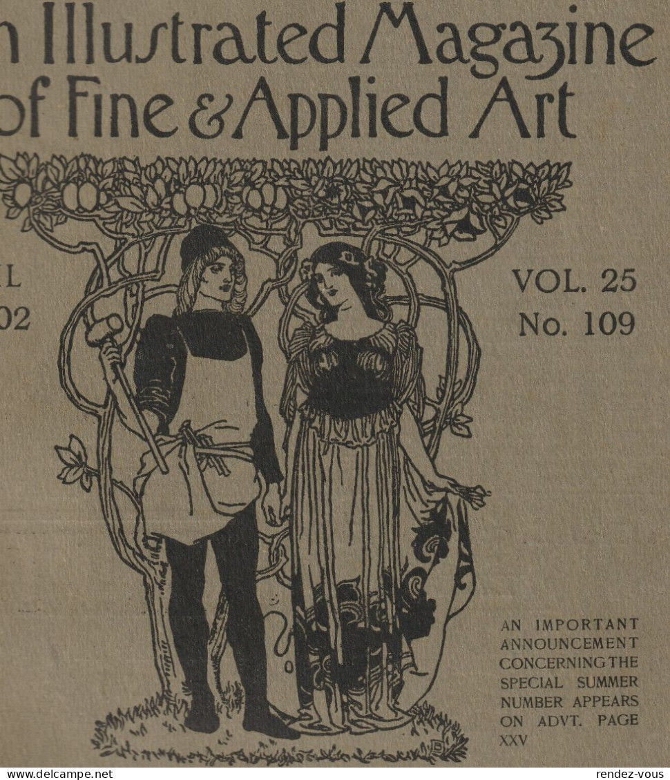 L.  -  Rivista Inglese  " The Studio "  -  Agosto  1902  ,  Vol.  26  , No.  113 - Fine Arts