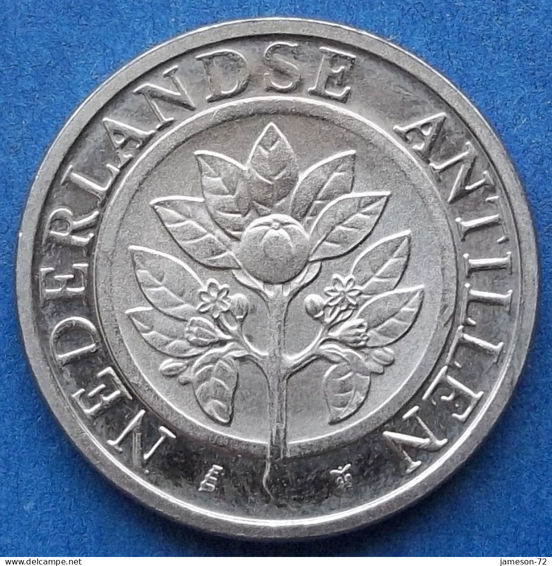 NETHERLANDS ANTILLES- 25 Cents 2010 "Orange Blossom" KM# 35 Beatrix (1980-2013) - Edelweiss Coins - Antillas