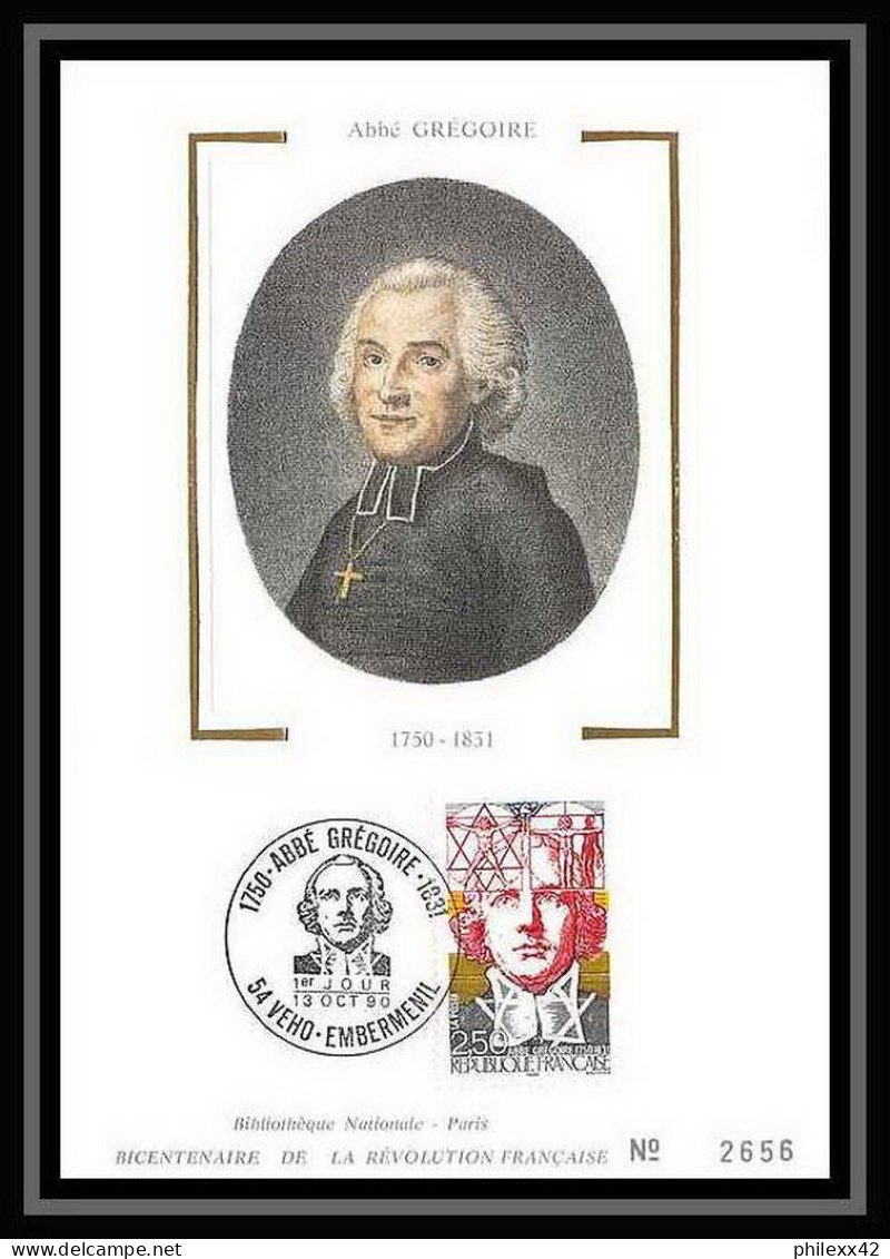 4562/ Carte Maximum (card) France N°2667/2670 Bicentenaire De La Révolution Francaise édition Fdc 1990 - French Revolution