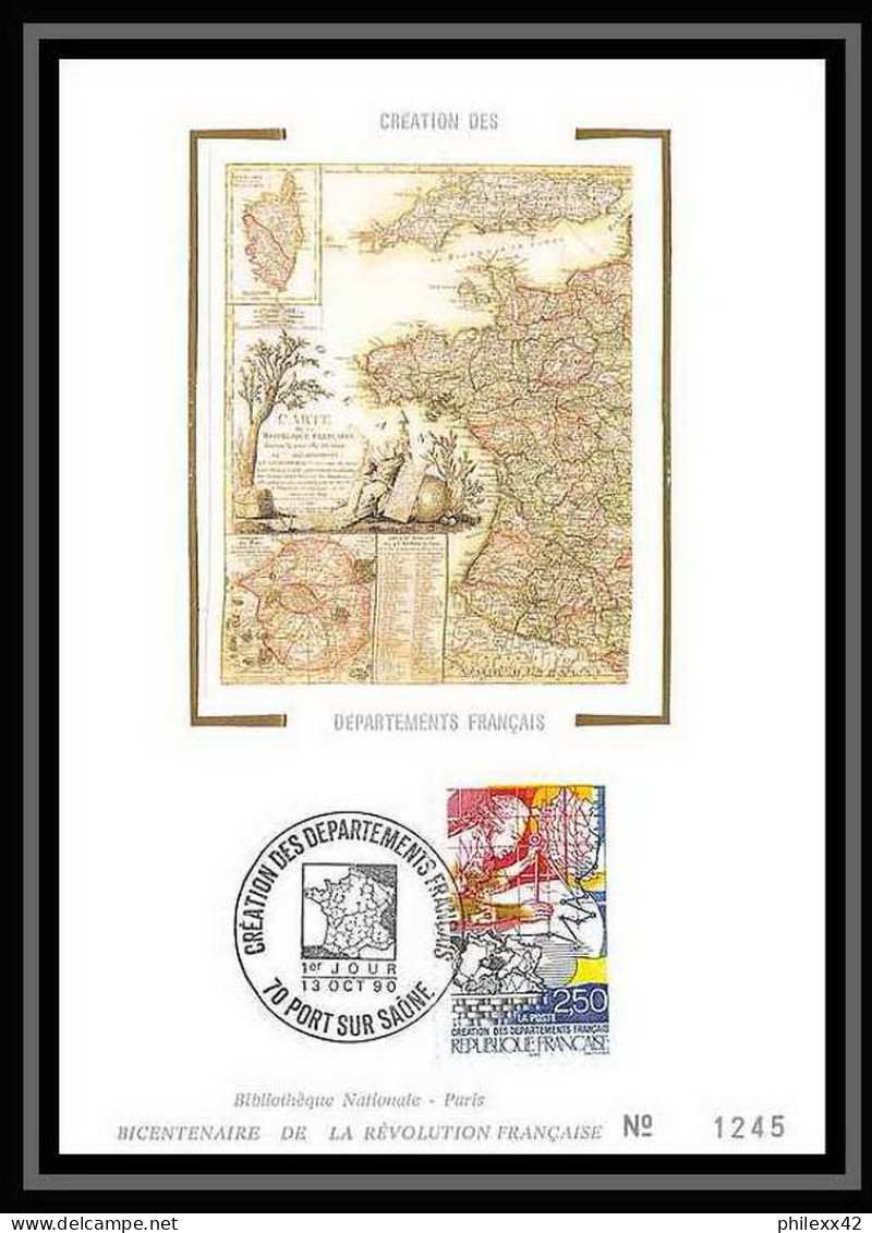 4562/ Carte maximum (card) France N°2667/2670 Bicentenaire de la Révolution francaise édition fdc 1990