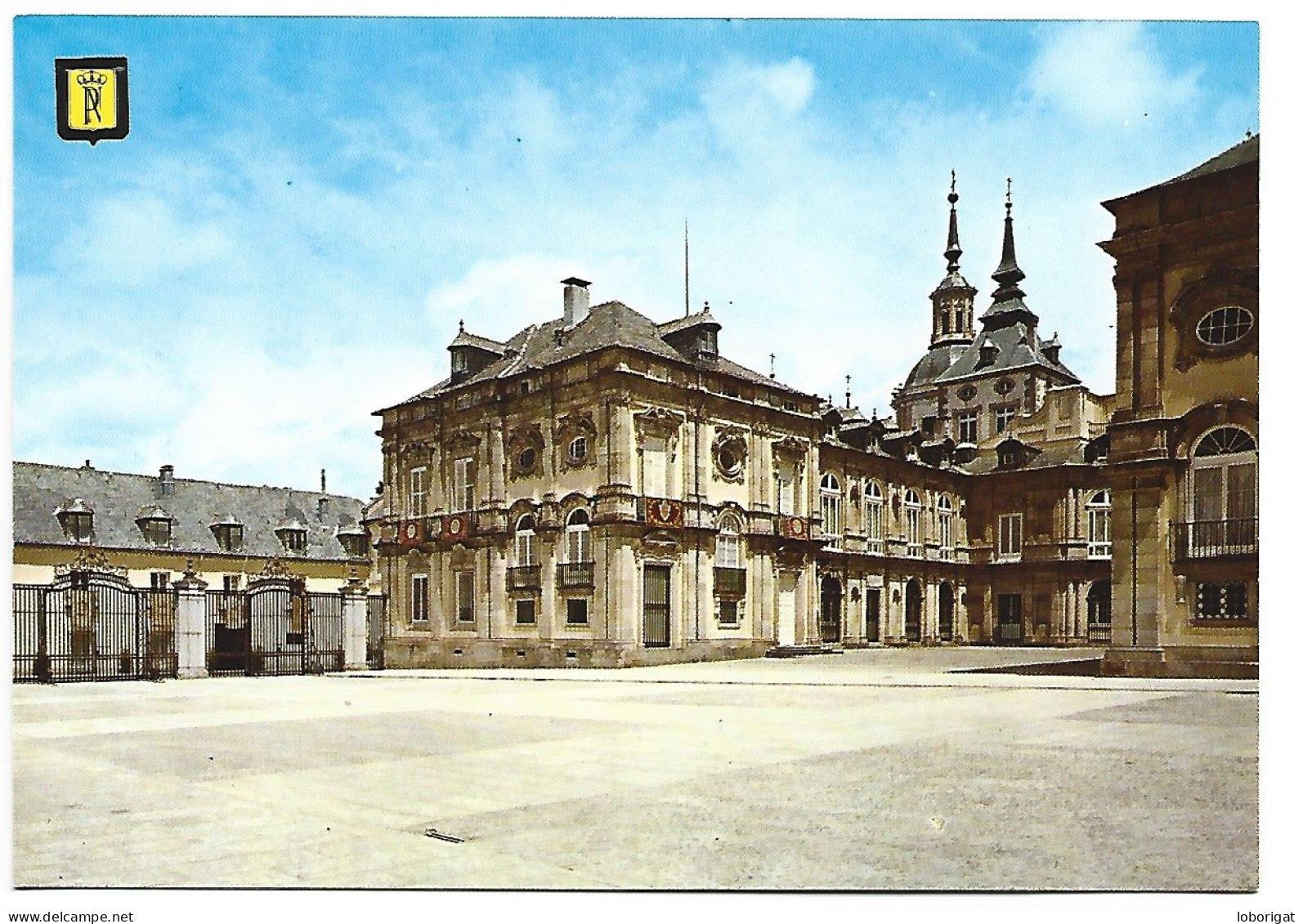 PALACIO, FACHADA DEL PATIO REDONDO / PALACE, FAÇADE OF THE ROUND COURTYARD. GRANJA DE SAN ILDEFONSO.- SEGOVIA.- (ESPAÑA) - Segovia