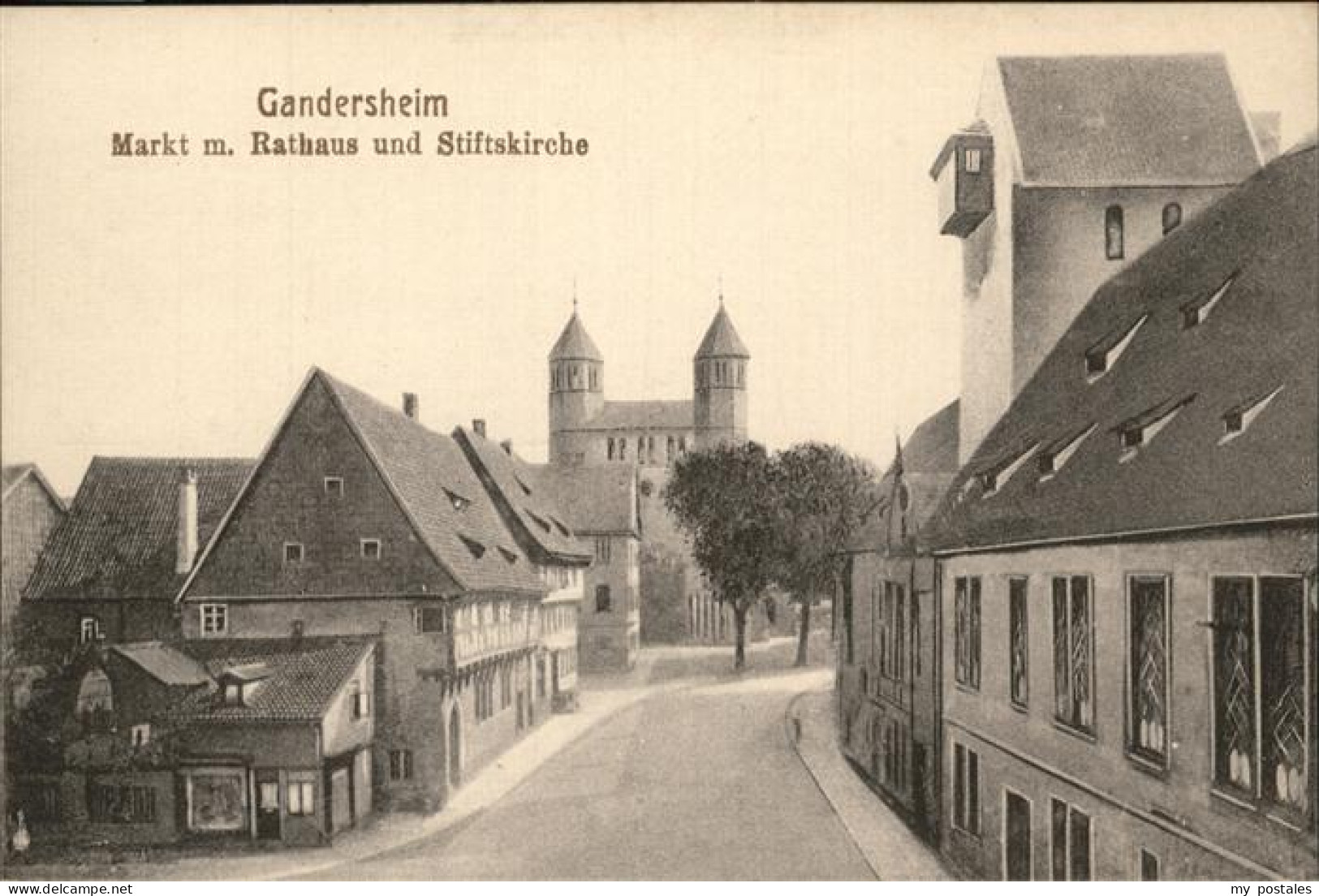 41251536 Bad Gandersheim Markt Rathaus Stiftskirche Bad Gandersheim - Bad Gandersheim