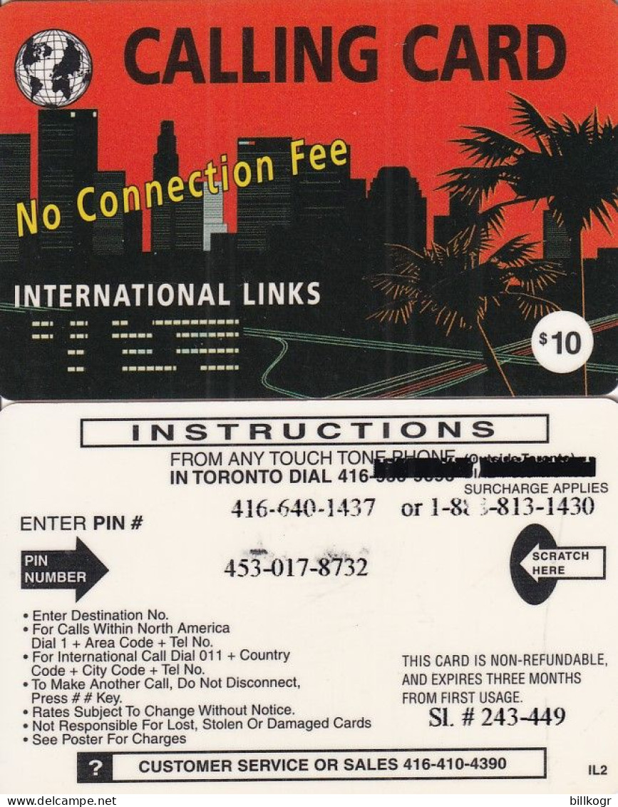 CANADA - Canadian Prepaid Card $10, Used - Kanada