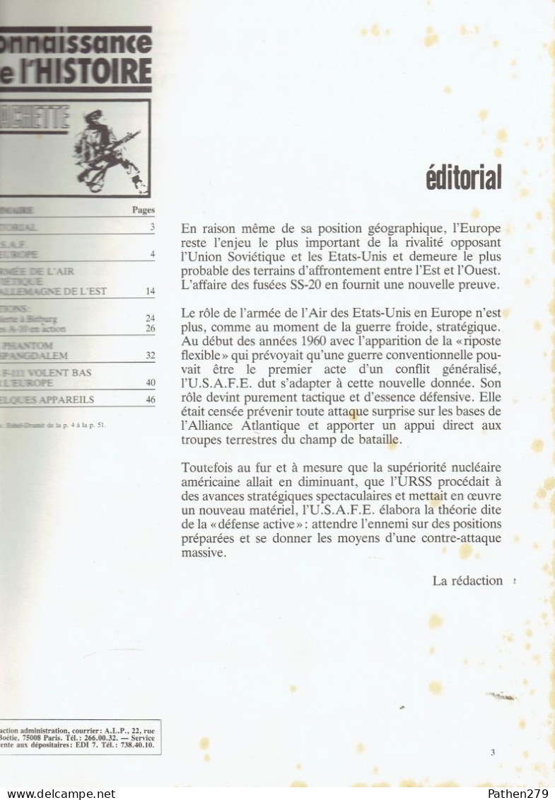 Connaissance De L'histoire N°59 - Septembre 1983 - Hachette - US Air Force En Europe - Aviation