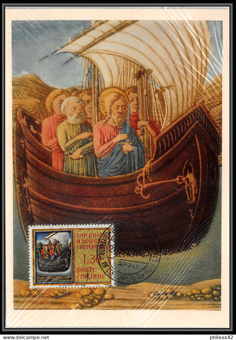Italie (italy) - Carte Maximum (card) 1994 - N° 850 Il Viaggio Di San Paolo Verso Roma Tableau (Painting) 1981 - Maximumkaarten