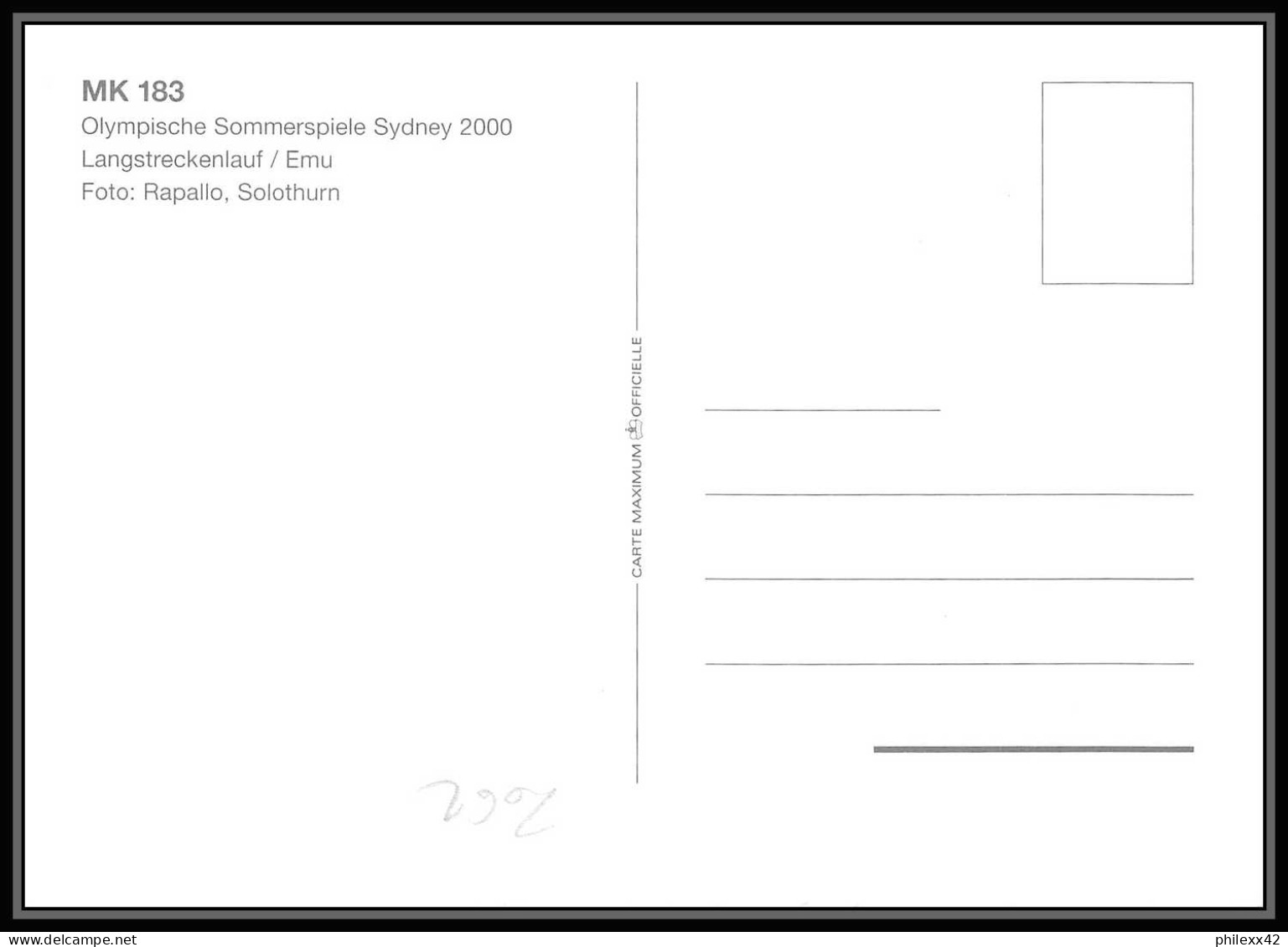 Liechtenstein - Carte Maximum (card) 2062 - 1182/1185 Jeux Olympiques Olympic Games SYDNEY 2000 Koala Kangouroo Animals - Summer 2000: Sydney