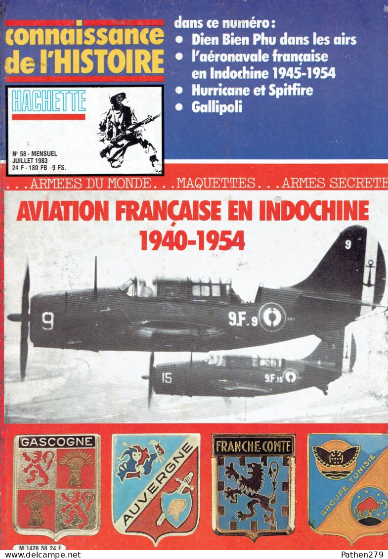 Connaissance De L'histoire N°58 - Juillet 1983 - Hachette - Aviation Française En Indochine 1940-1954 - Fliegerei
