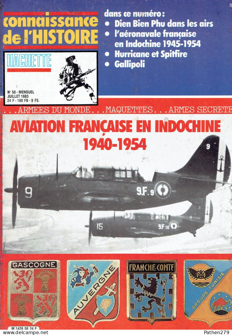 Connaissance De L'histoire N°58 - Juillet 1983 - Hachette - Aviation Française En Indochine 1940-1954 - Luchtvaart