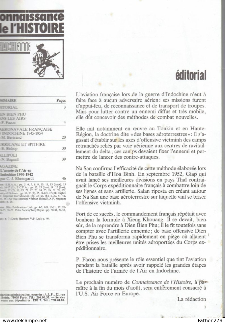 Connaissance De L'histoire N°58 - Juillet 1983 - Hachette - Aviation Française En Indochine 1940-1954 - Aviazione