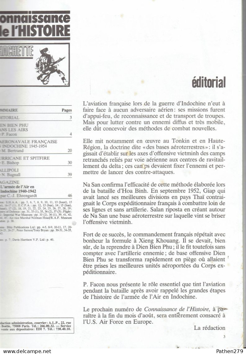 Connaissance De L'histoire N°58 - Juillet 1983 - Hachette - Aviation Française En Indochine 1940-1954 - Aviation