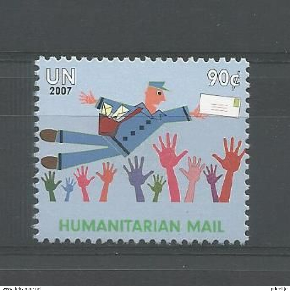 United Nations NY 2007 Humanitarian Mail Y.T. 1039 ** - Neufs