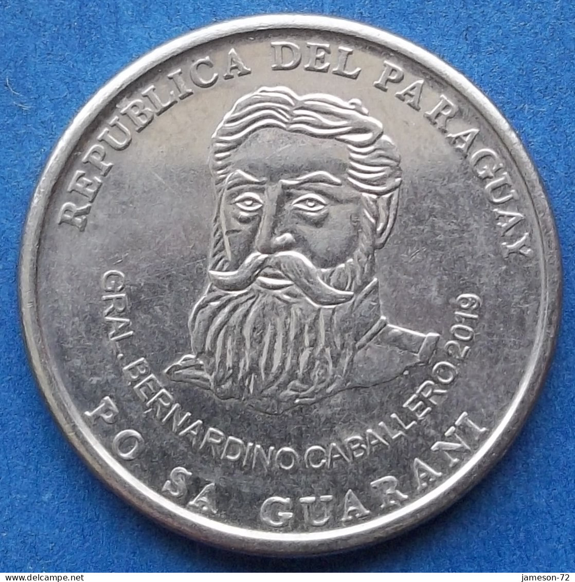 PARAGUAY - 500 Guaranies 2019 "General Bernardino Caballero" KM# 195a Monetary Reform (1944) - Edelweiss Coins - Paraguay
