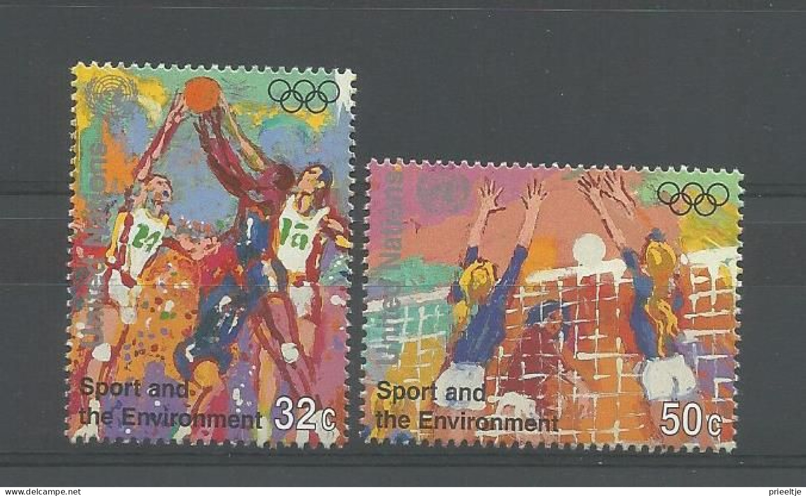 United Nations NY 1996 Sports Y.T. 704/705 ** - Unused Stamps