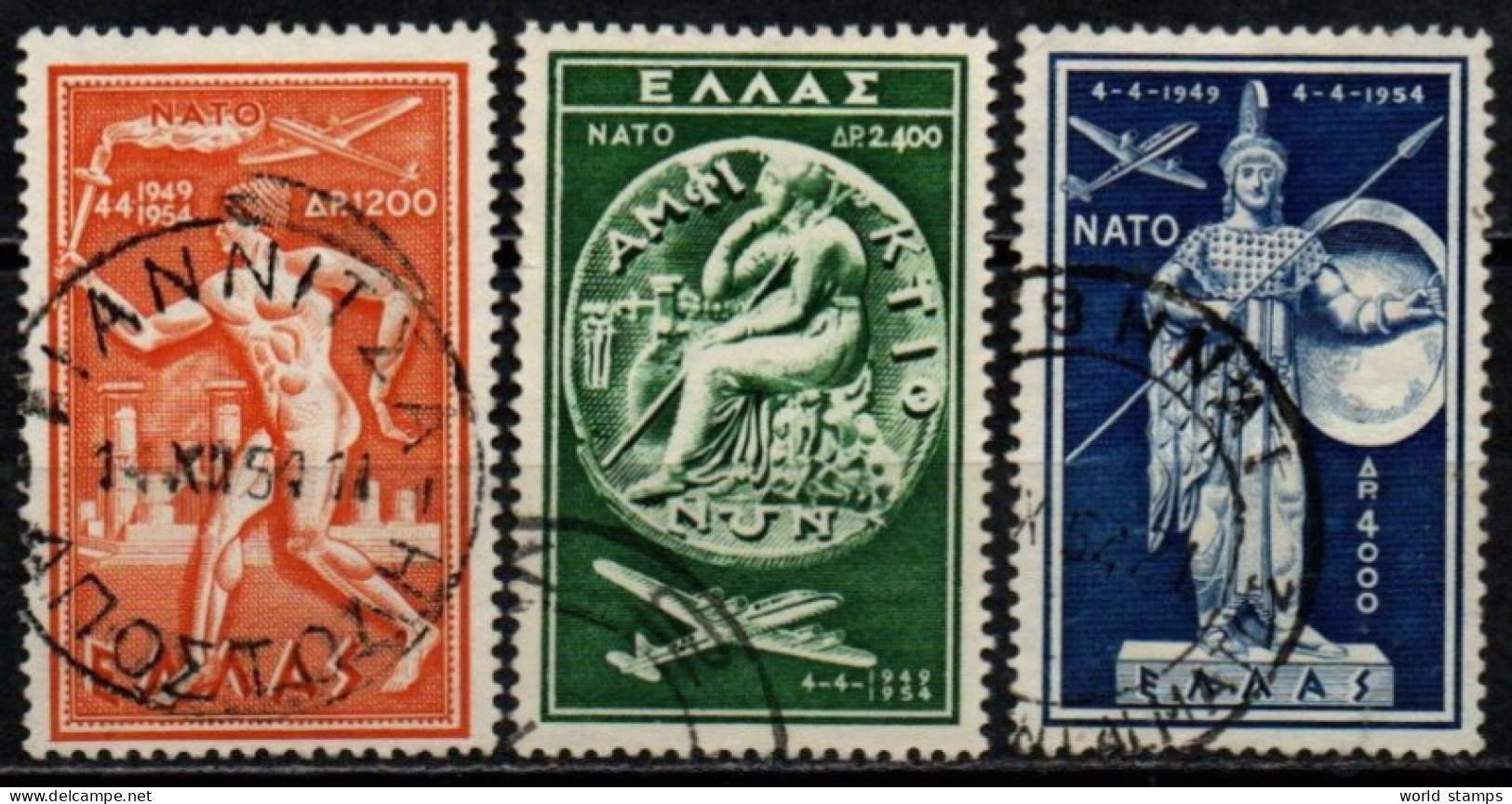 GRECE 1954 O - Usati