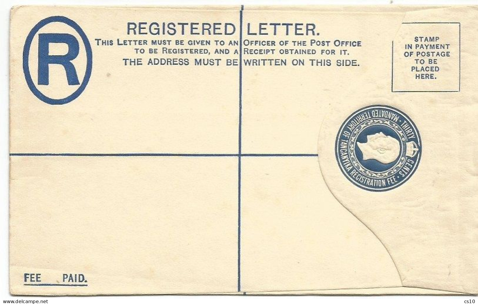 Tanganyika British Mandated Territory #2 Multifranked CVs 1930 To Europe Also Via Port Taufiq Egypt !!! + 1 PSE Unused - Tanganyika (...-1932)