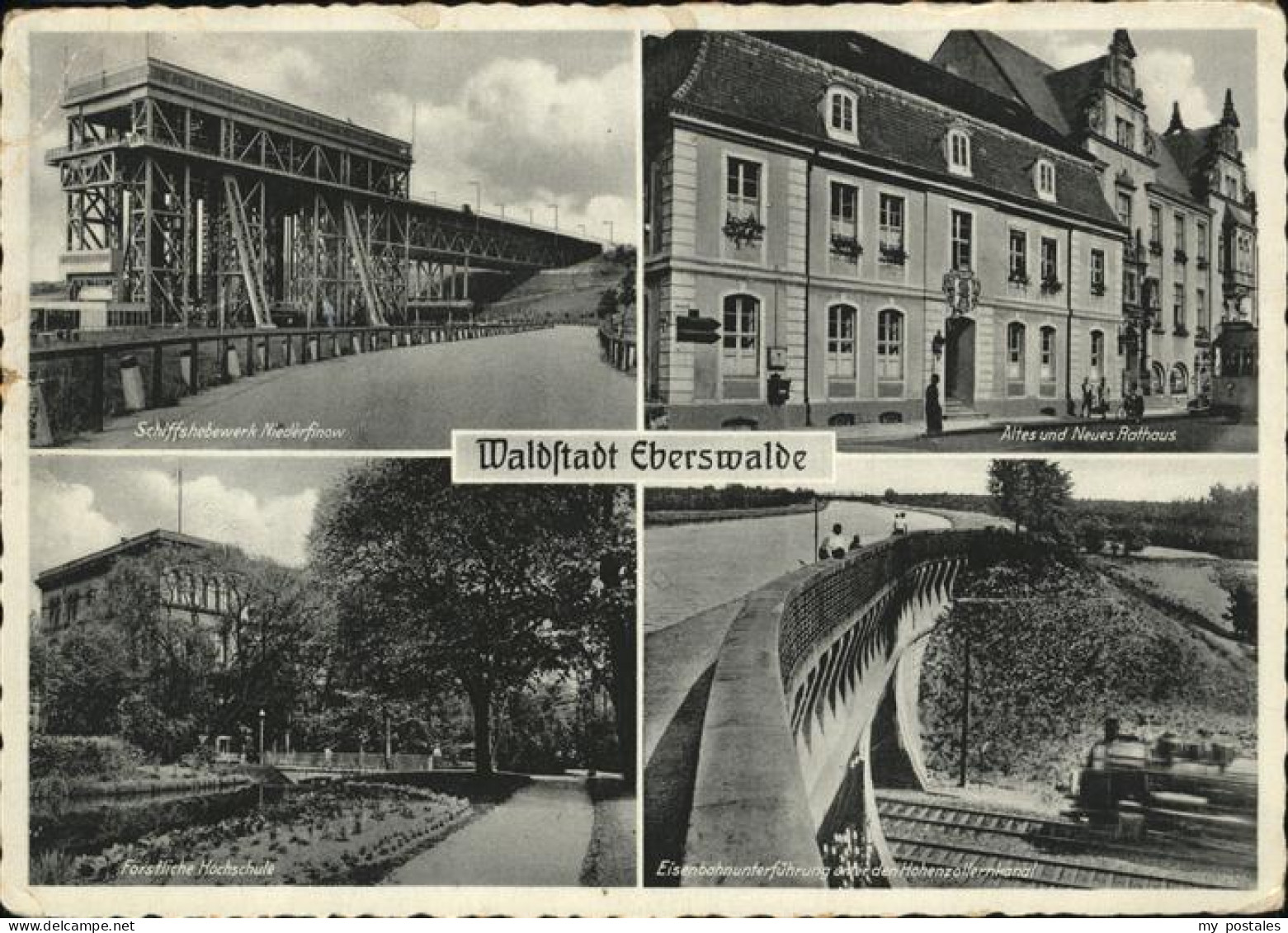 41248155 Eberswalde Schiffshebewerk Altes Und Neues Rathaus  Eberswalde - Eberswalde