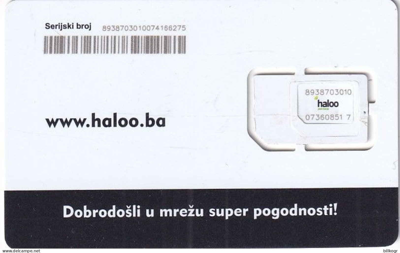 BOSNIA - Haloo GSM, Used - Bosnien