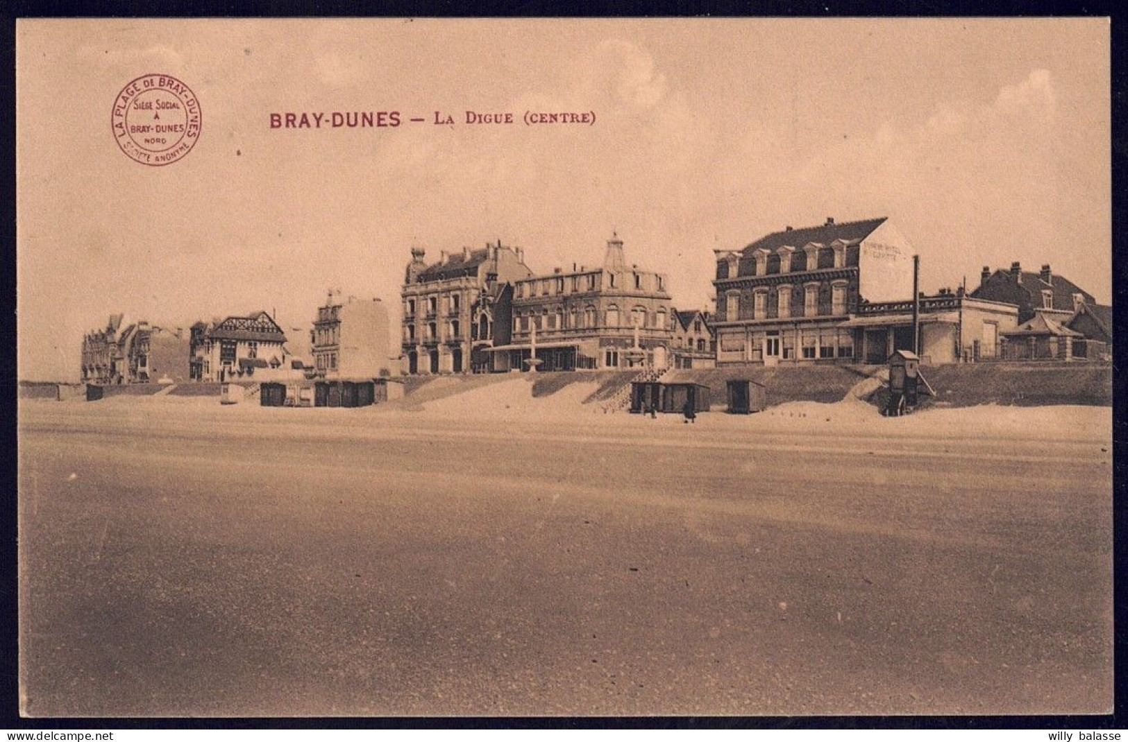 +++ CPA - France 59 - BRAY DUNES - La Digue - Centre  // - Bray-Dunes