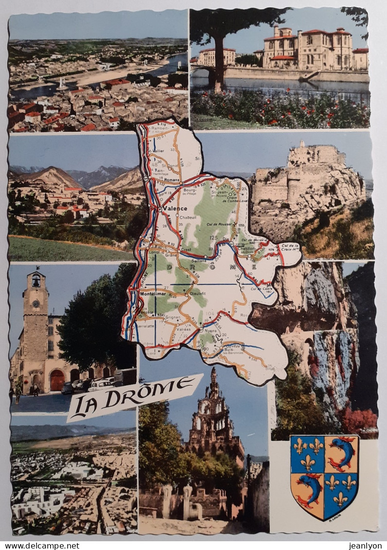 DROME - Carte Michelin Du Département Avec Vues De Villes Et Villages - Blason  - Rhône-Alpes