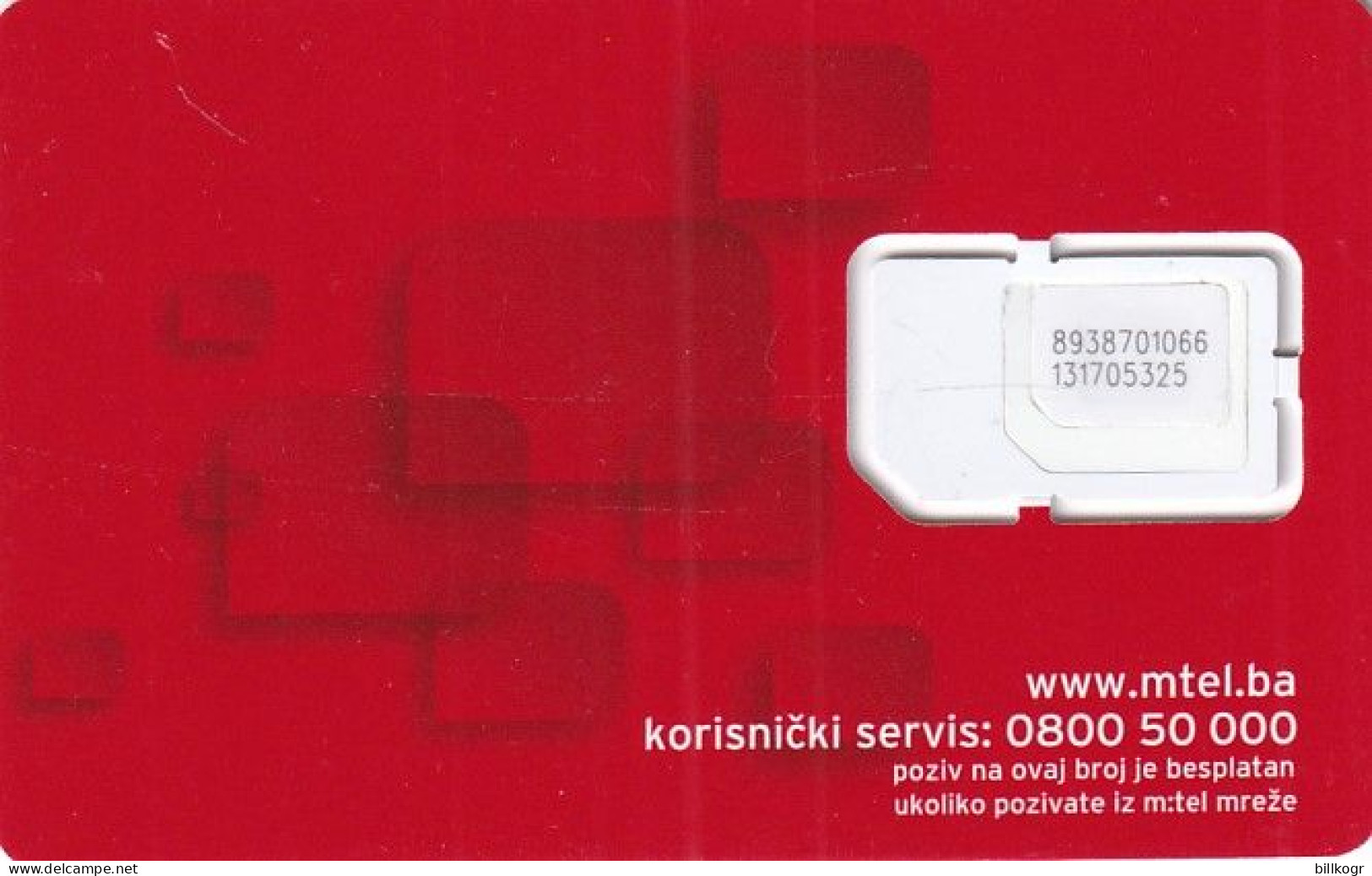 BOSNIA - Mtel Mobile GSM, Mint - Bosnie