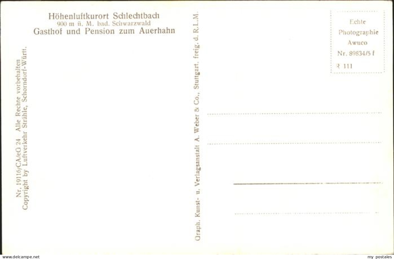 41247479 Schlechtbach Schopfheim Gasthof Pension Zum Auerhahn Fliegeraufnahme Sc - Schopfheim