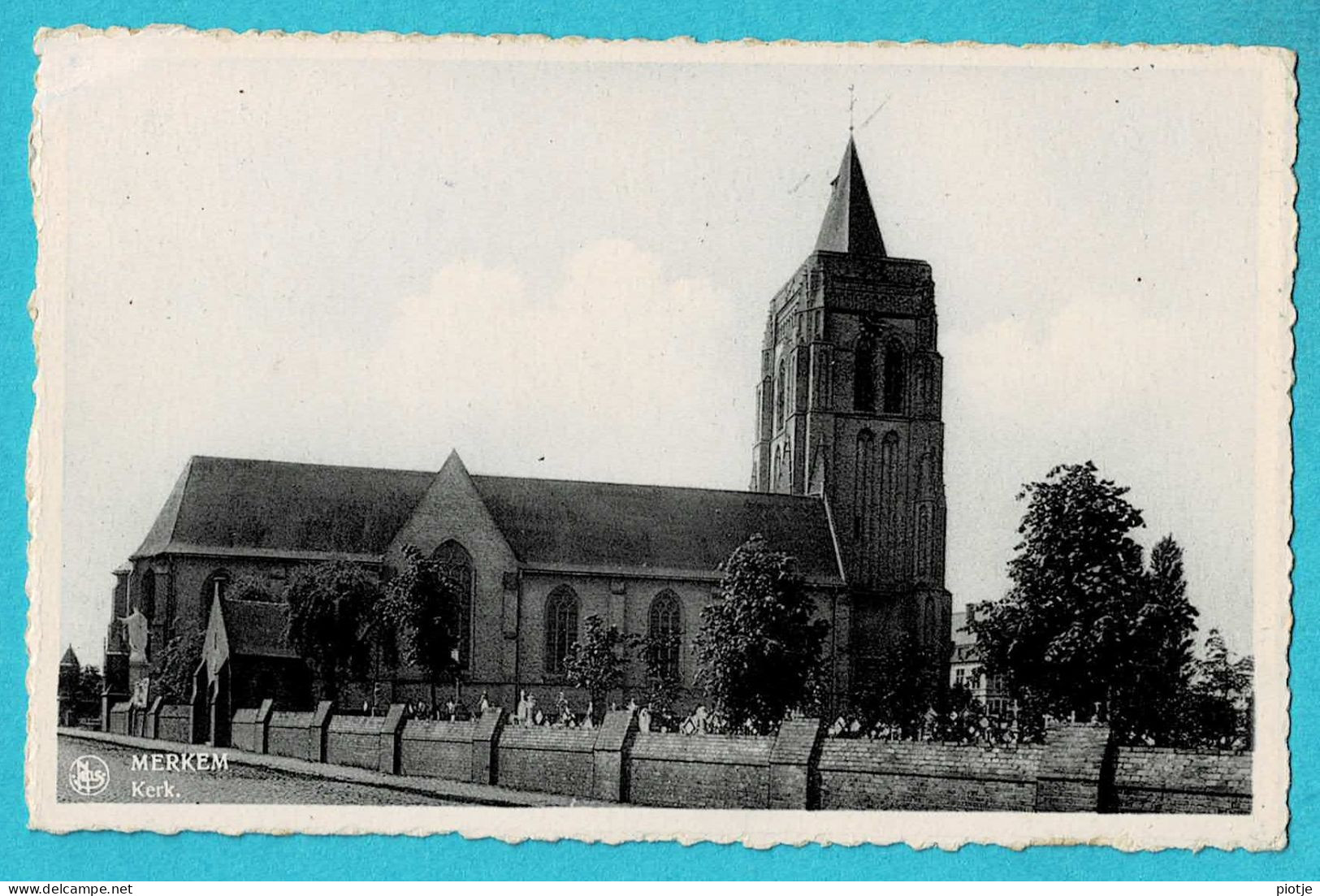 * Merkem - Merckem (Houthulst - West Vlaanderen) * (Nels, Uitg René Herreboudt - Foto Sinaeve) Kerk, église, Cimetière - Houthulst