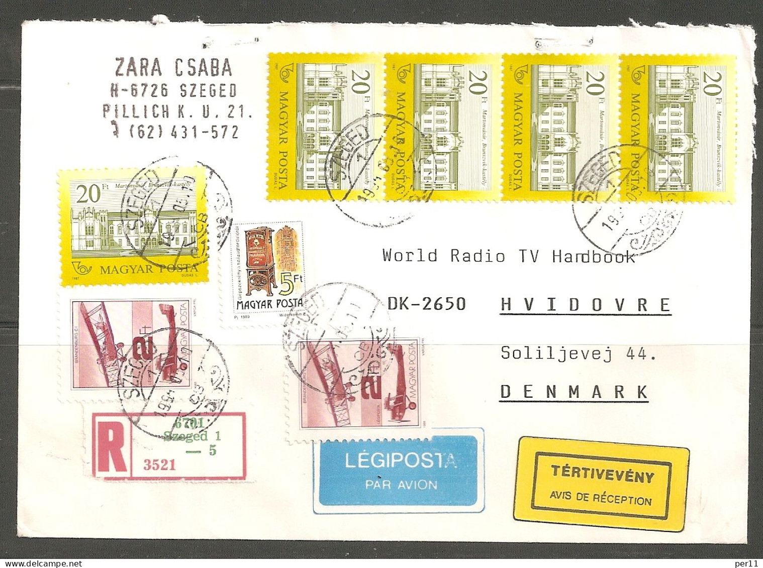 Magyar Registered Letter    (ung04) - Storia Postale