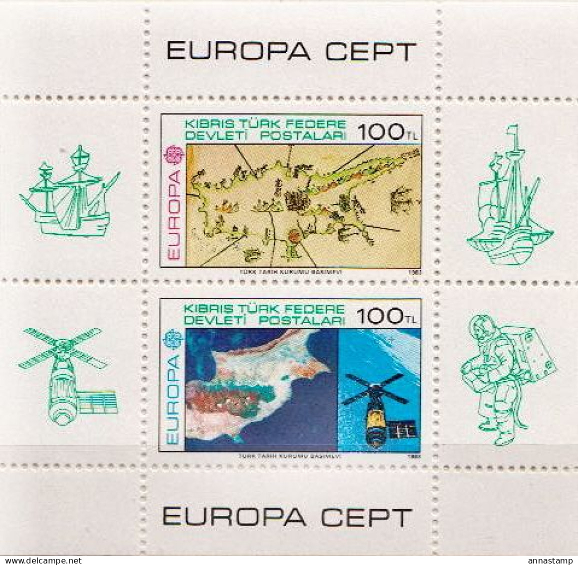 Turkish Cyprus MNH SS - 1983