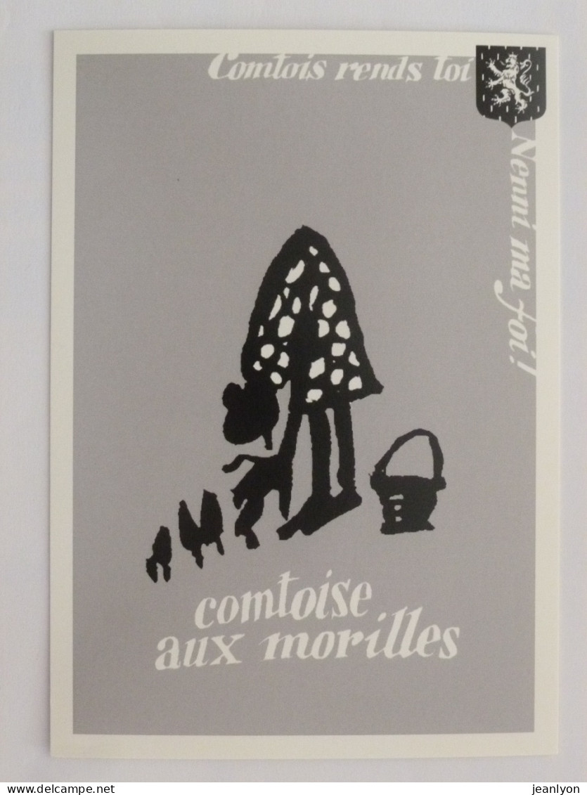 CHAMPIGNON / MORILLE - Panier / Comtoise Aux Morilles - Illustrateur Pierre Viellet - Comtois Rends Toi / Blason - Mushrooms