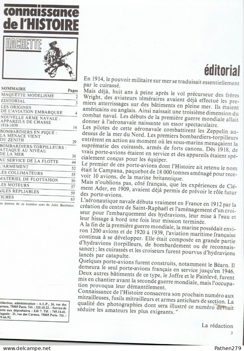 Connaissance De L'histoire N°24 - Mai 1980 - Hachette - L'aéronavale 1914-1939 - Fliegerei