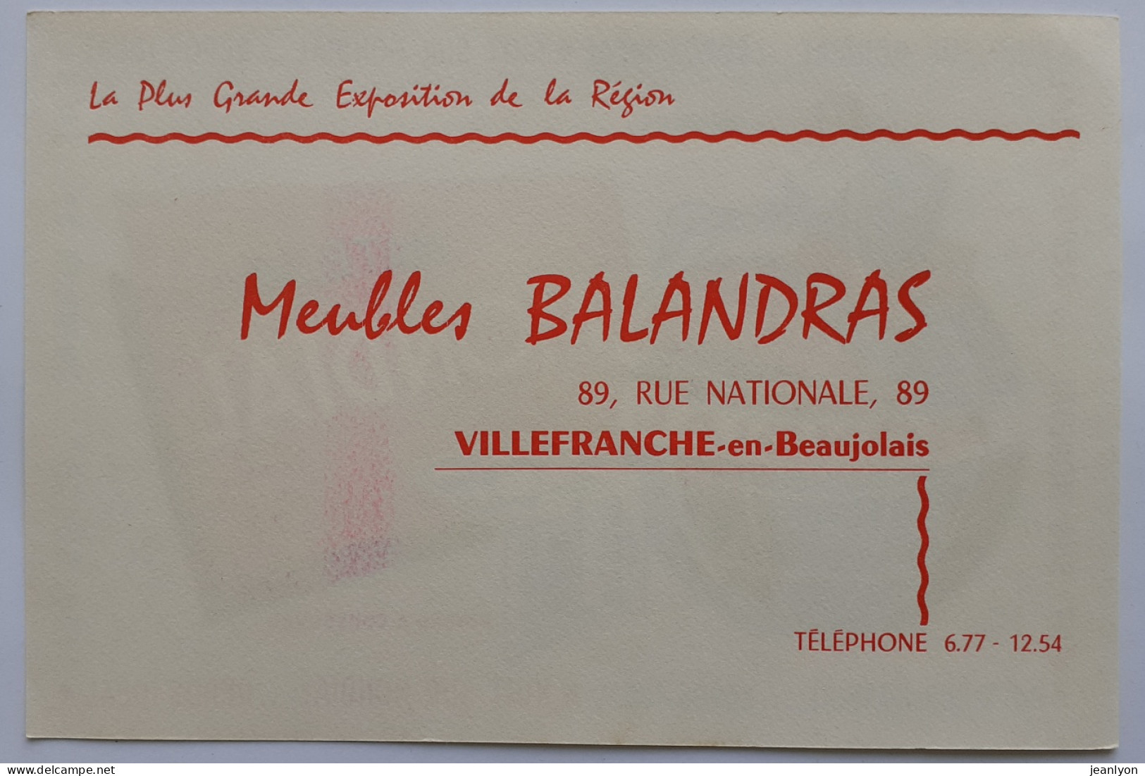 MATELAS MONDIAL - VILLEFRANCHE EN BEAUJOLAIS / Meubles BALANDRAS - Lit / Femme Sur Globe - Buvard Publicitaire  - Textile & Vestimentaire