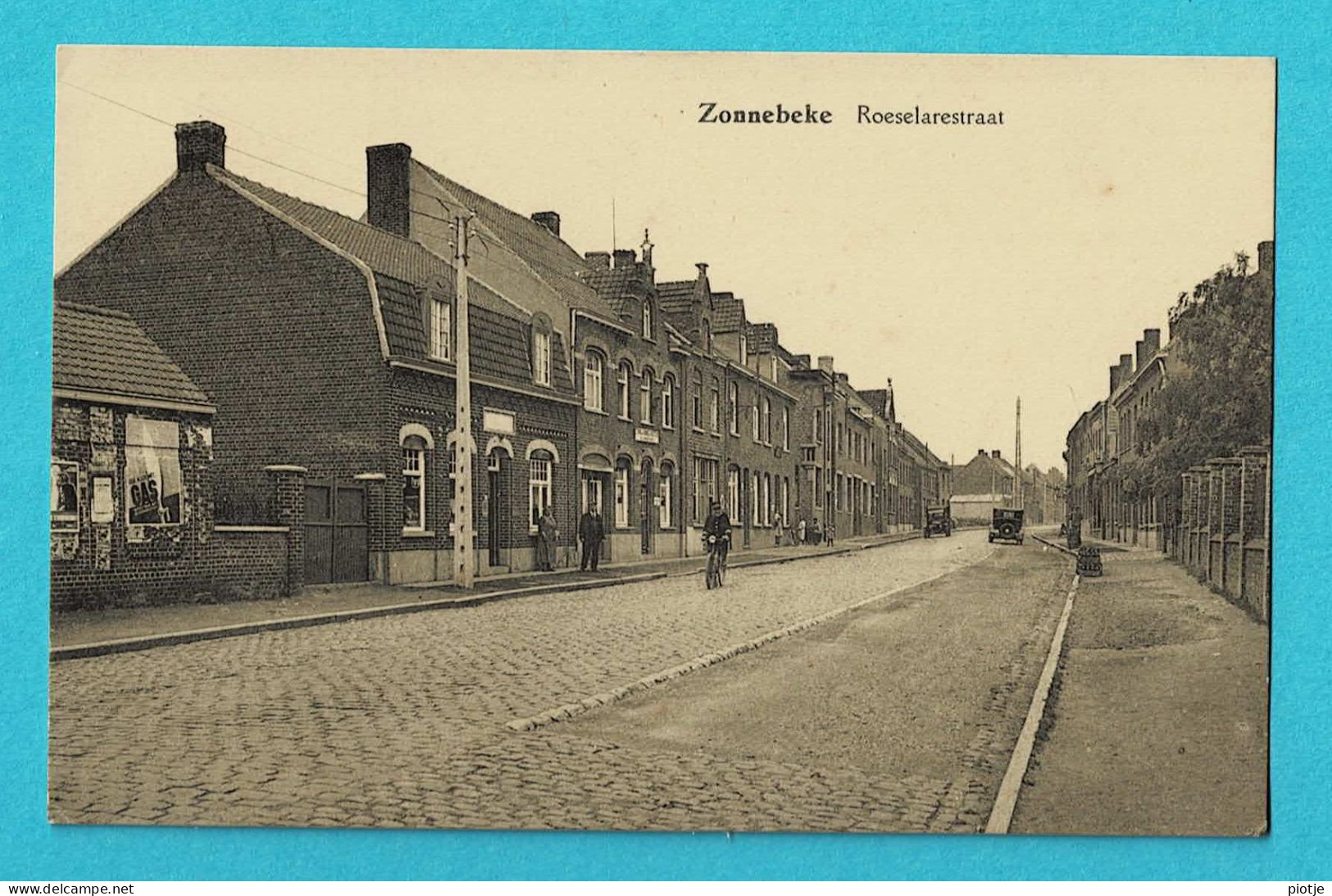* Zonnebeke (bij Ieper - West Vlaanderen) * (Uitg. K. Durnez) Roeselarestraat, Rue De Roulers, Animée, Unique, TOP, Rare - Zonnebeke