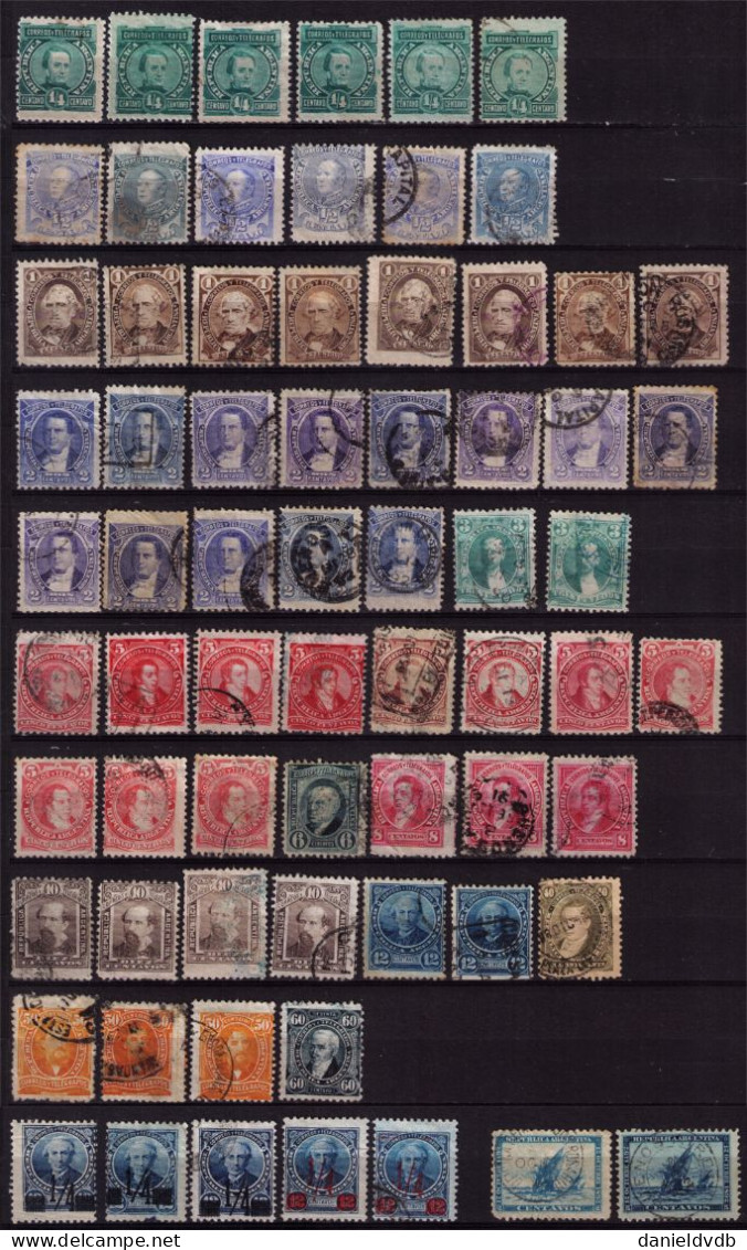 Argentine 1888-1934 Collection Oblitérée Avec Multiples Filigranes, Papiers, Dentelures, Tirages, ... - Collections, Lots & Series