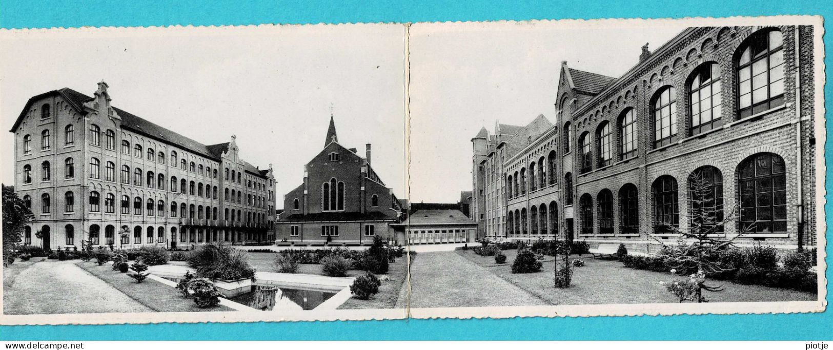 * Deinze - Deynze (Oost Vlaanderen) * (Nels, Ern Thill - Carte Double) Pensionnat Soeurs De St. Vincent De Paul, Old - Deinze