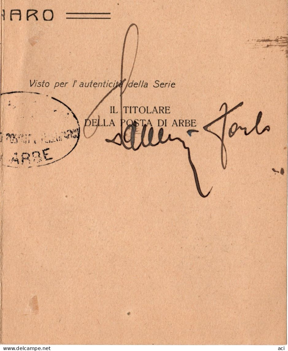 Italy 1920 - ARBE, Francobolli Di Fiume Sovrastampati ARBE, La Serie Completa Con Gli Espressi, N. 510 + E 12 Su Foglio - Arbe & Veglia