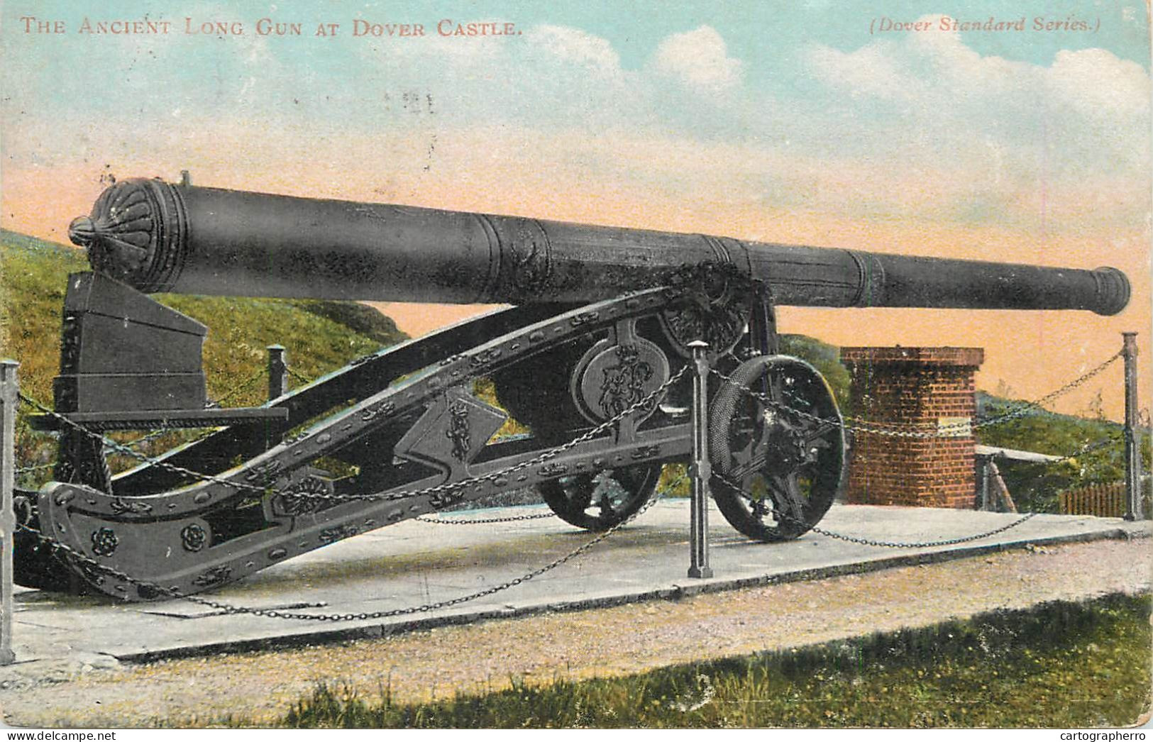 United Kingdom England Dover Castle Ancient Long Gun Cannon - Dover