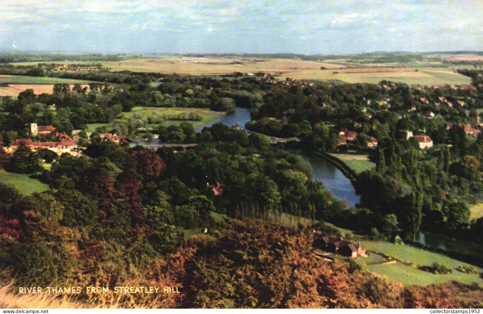 BEDFORDSHIRE, STREATLEY HILL, RIVER THAMES, ARCHITECTURE, BRIDGE, ENGLAND, UNITED KINGDOM, POSTCARD - Other & Unclassified