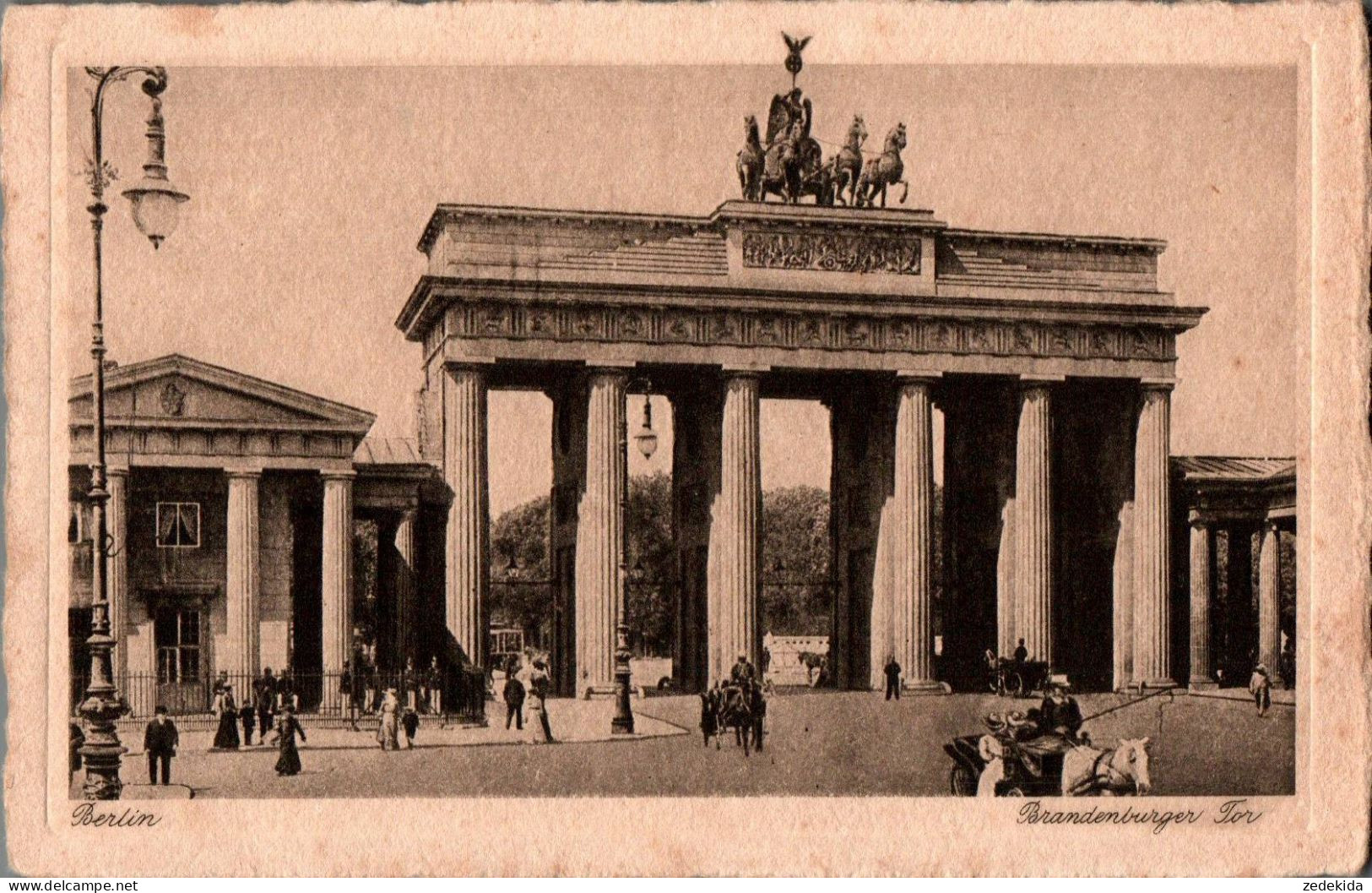 H0051 - Berlin - Brandenburger Tor - Kupfertiefdruck - I. Wollstein - Brandenburger Door