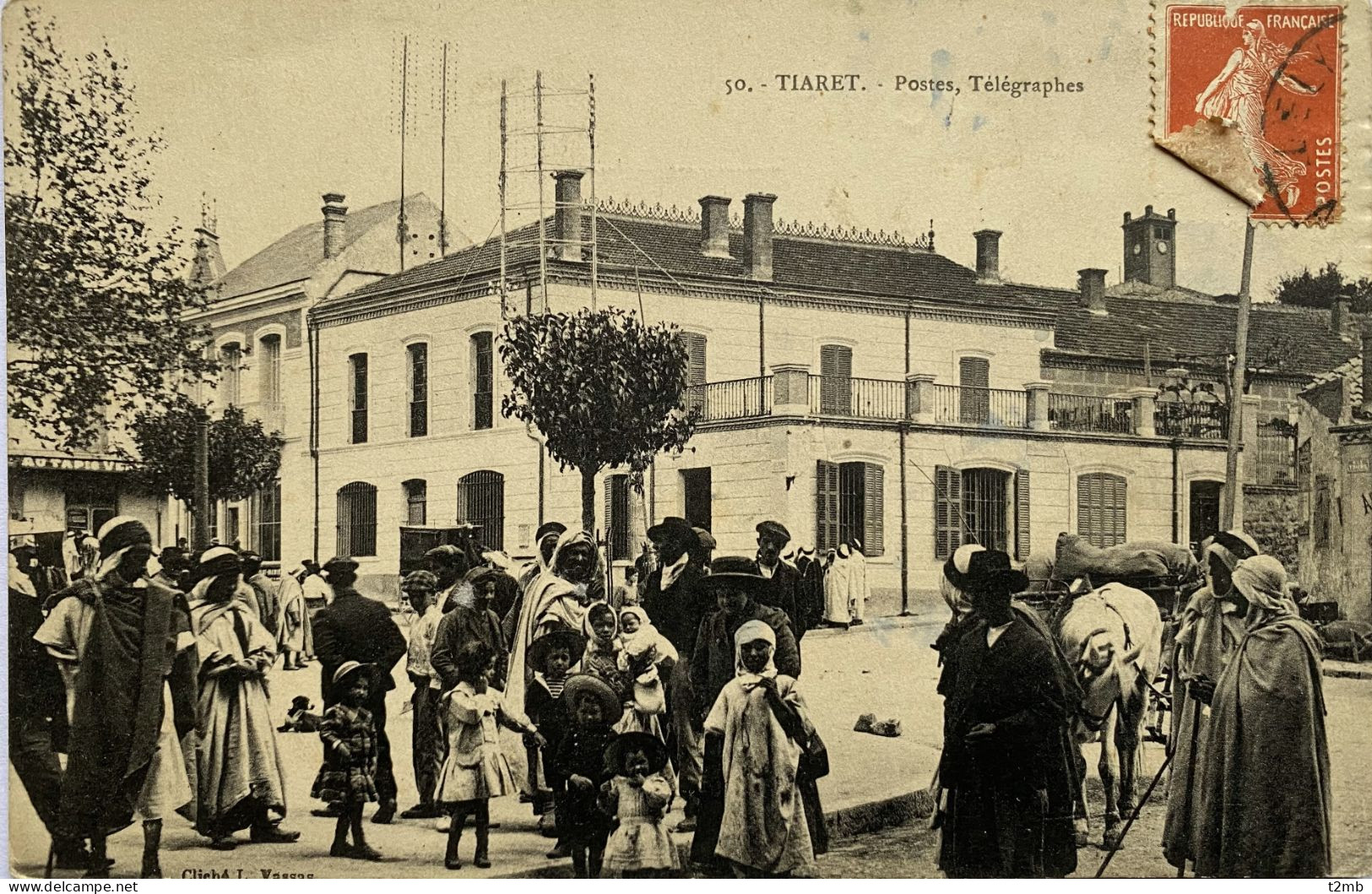 CPA - TIARET (Algérie). Postes, Télégraphes - Tiaret