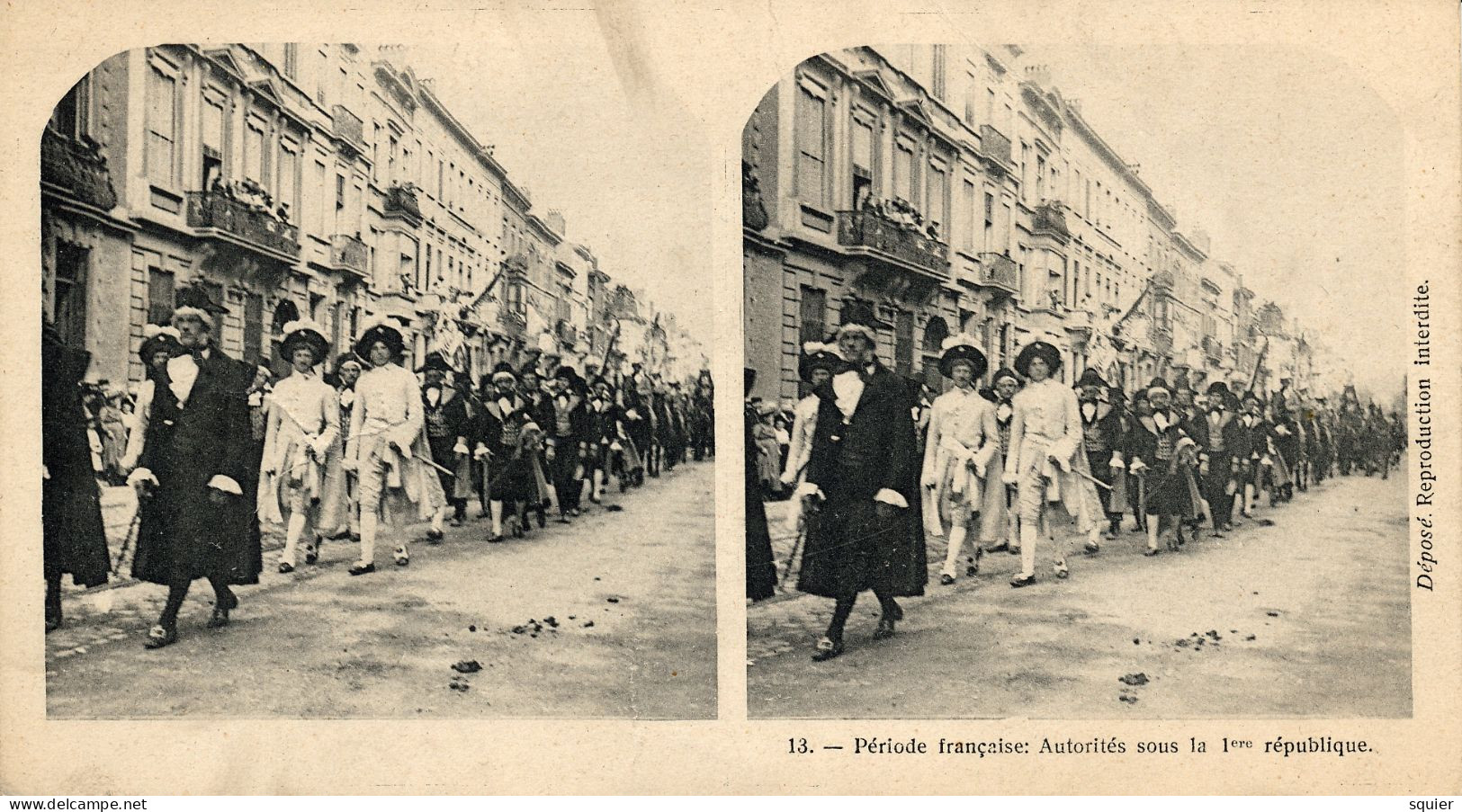 Stereo, Cortège Historique 1905,25 CPA - Festivals, Events